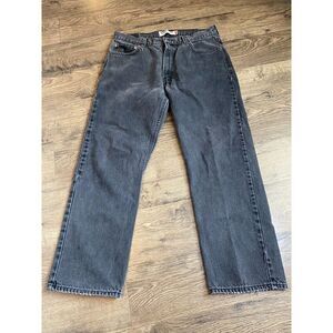EUC Mens Levi's Regular Fit 505 grey‎ black jeans size 36x29 (28 inseam)